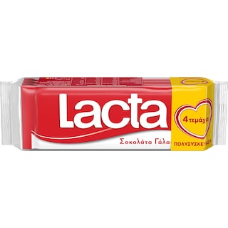 LACTA | Σοκολάτα Γάλακτος 4x30g