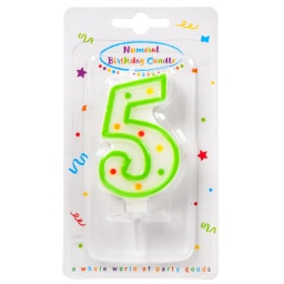 DECORATA | Κερί Γενεθλίων Νο5 1 Τεμάχιο