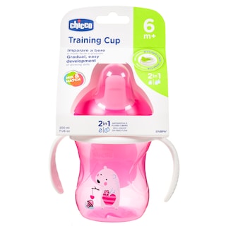 CHICCO | Εκπαιδευτικό Κύπελλο 6m+ Ροζ 1 Τεμάχιο