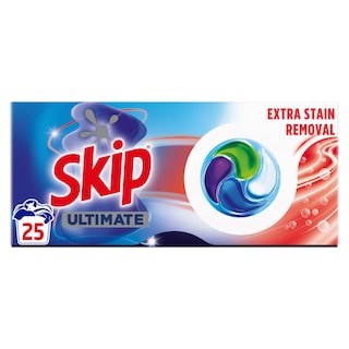SKIP | Κάψουλες Πλυντηρίου Ρούχων Ultimate Extra Strain Removal 25 Τεμάχια