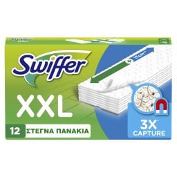 SWIFFER | Στεγνά Πανάκια XXL Ανταλλακτικά 12 Τεμάχια