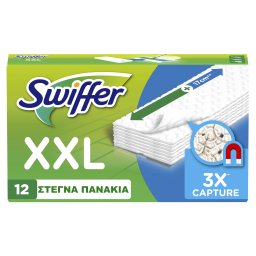 SWIFFER | Στεγνά Πανάκια XXL Ανταλλακτικά 12 Τεμάχια
