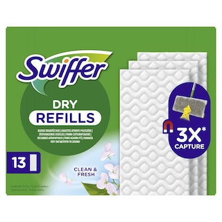 SWIFFER | Στεγνά Πανάκια Clean & Fresh Ανταλλακτικά 13 Τεμάχια