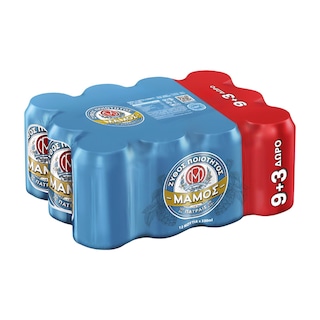 ΜΑΜΟΣ | Μπύρα Pilsner Κουτί 330ml 9+3 Δώρο