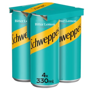 SCHWEPPES | Αναψυκτικό Bitter Lemon Κουτί 4x330ml