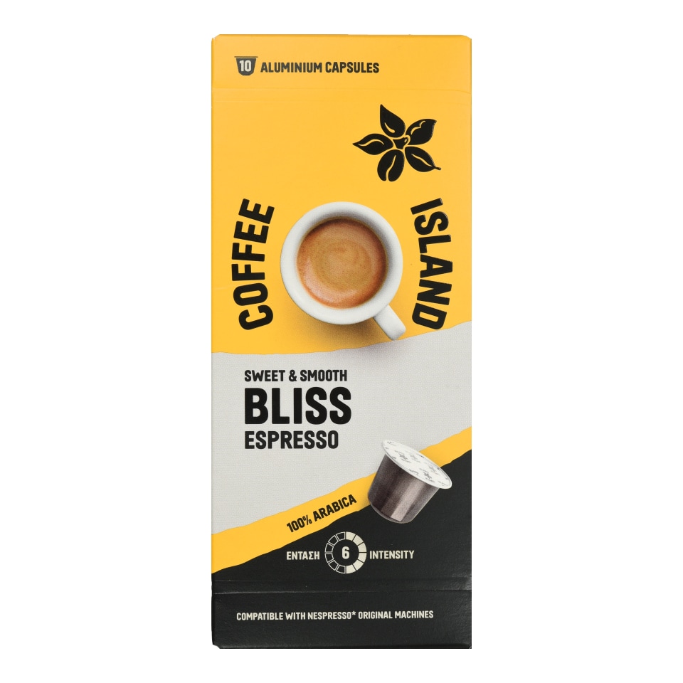 COFFEE ISLAND Κάψουλες Καφέ Espresso Bliss 10x5.2g