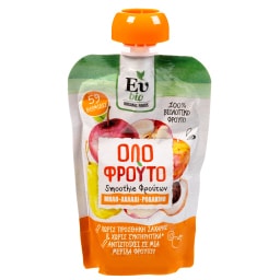 ΕΥ BIO | Smoothie Φρούτων Bio Μήλο Αχλάδι Ροδάκινο 100g