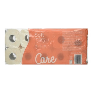 CARE | Χαρτί Υγείας Soft Peach 3 Φύλλα 10 Ρολά 899g