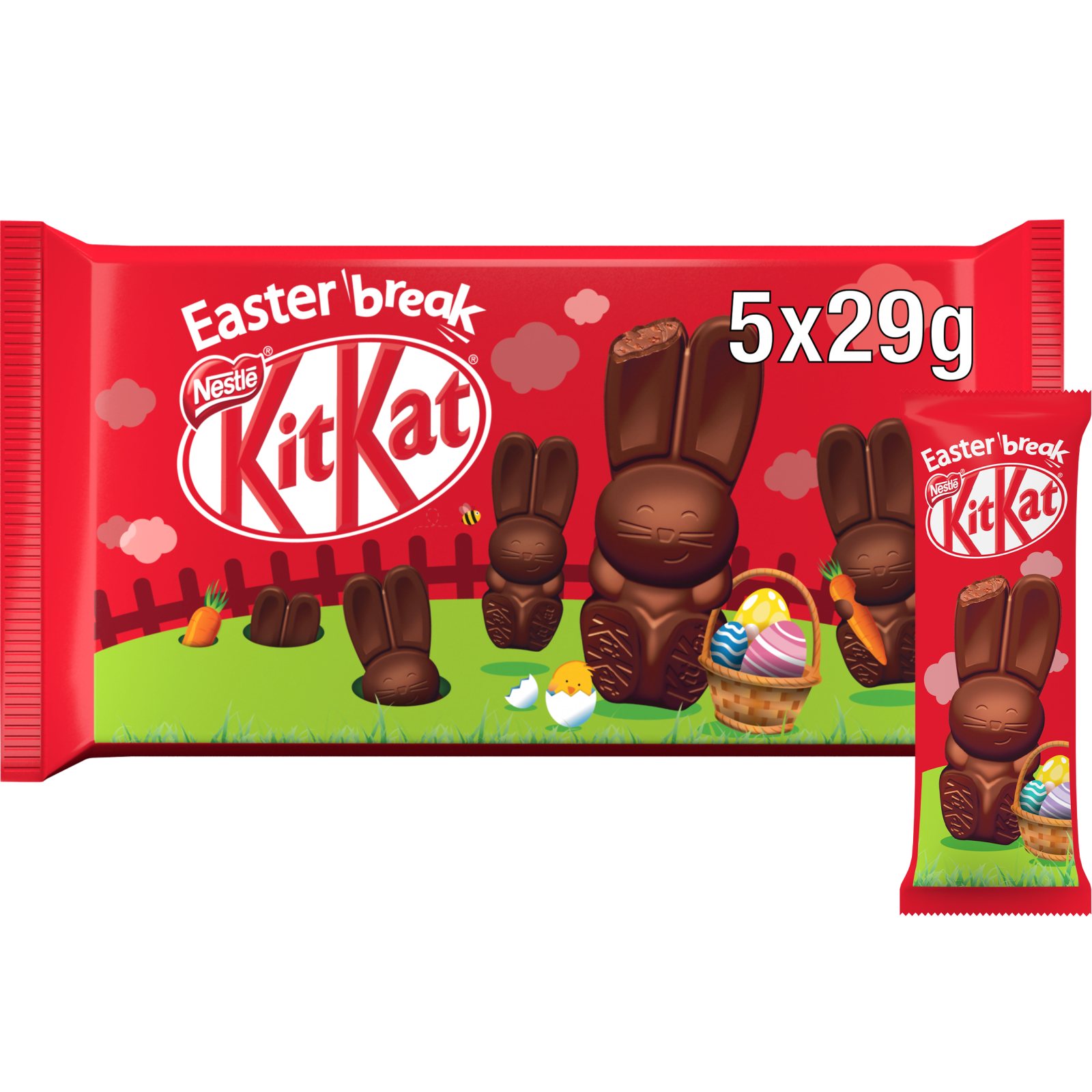KITKAT Σοκολατένια Λαγουδάκια Bunny 5x29g
