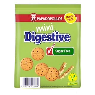 ΠΑΠΑΔΟΠΟΥΛΟΥ | DIGESTIVE | Μπισκότα Mini Digestive Χωρίς Ζάχαρη 70g