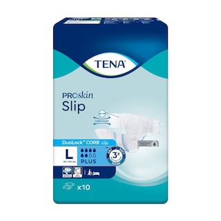 TENA | Πάνες Ακράτειας Proskin Slip Plus Large 10 Τεμάχια