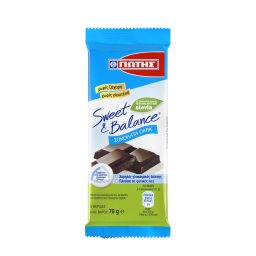 SWEET & BALANCE | Σοκολάτα Dark Στέβια 70g