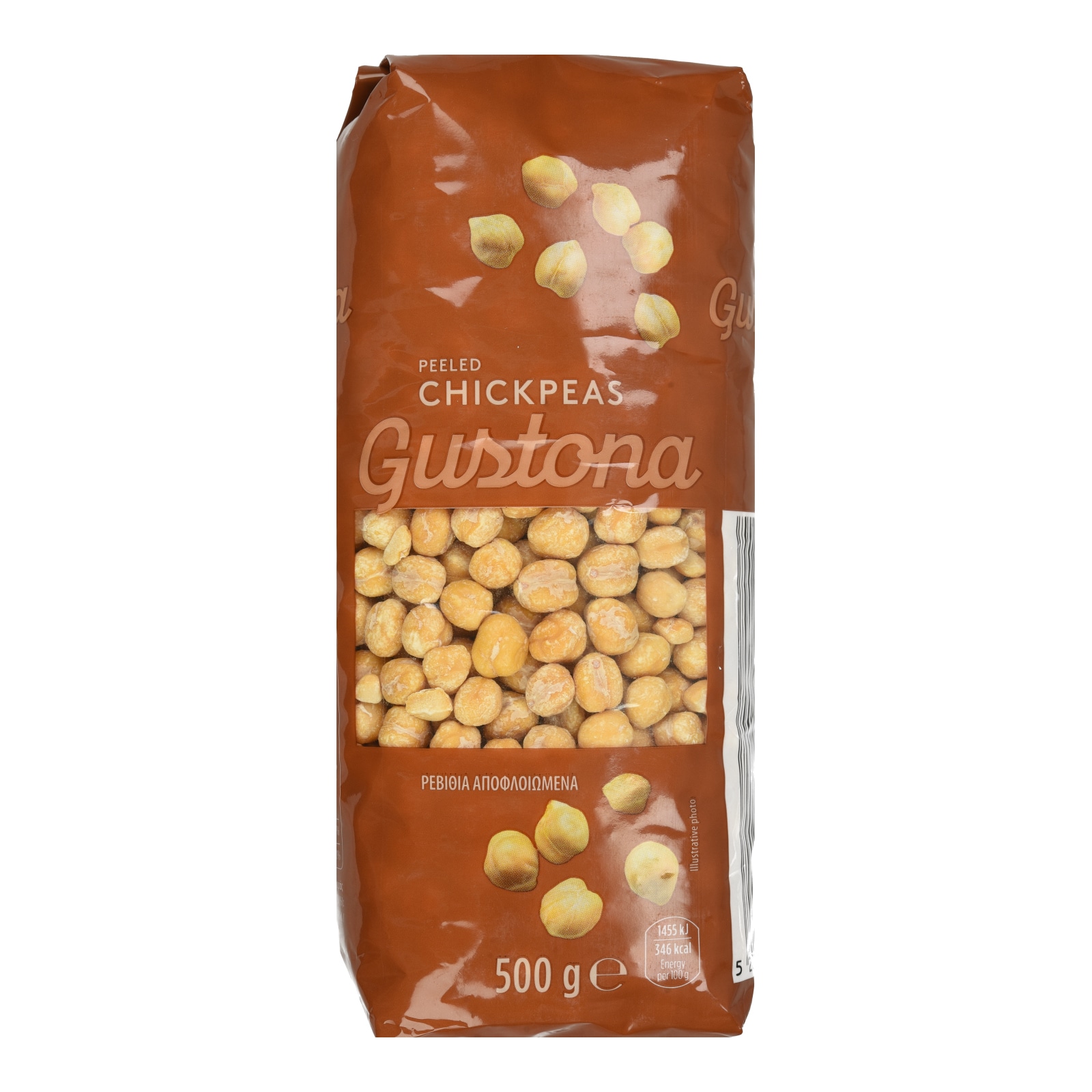 GUSTONA Ρεβίθια Αποφλοιωμένα Εισαγωγής 500g