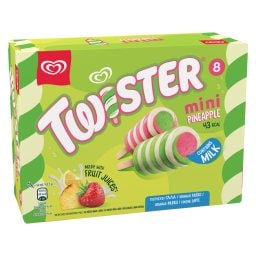 ΕΒΓΑ | Παγωτό Twister Mini Pineapple 8x43.5g