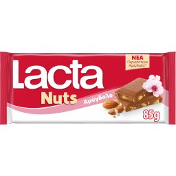 LACTA | Σοκολάτα Γάλακτος Αμυγδάλου 85gr