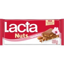 LACTA | Σοκολάτα Γάλακτος Αμυγδάλου 85gr
