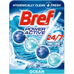 BREF | POWER ACTIVE | Μπλοκ Τουαλέτας WC Power Activ Ocean Breeze 50g