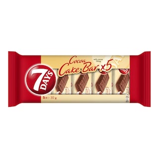 7DAYS | Cake Bar Κακάο με Γέμιση Κακάο 5x30g