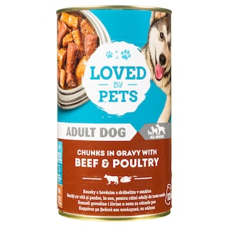 LOVED BY PETS | Σκυλοτροφή Βοδινό και Πουλερικά σε Σάλτσα 1.24kg