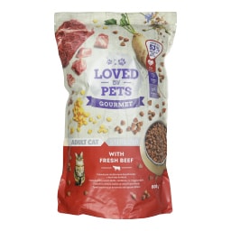 LOVED BY PETS | Γατοτροφή Κοτόπουλο Βοδινό Στειρωμένες Γάτες 800g