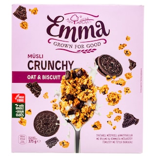 EMMA | Crunchy Μούσλι Βρώμη Μπισκότο 375g