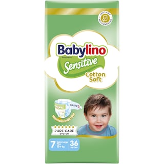 BABYLINO | Πάνες Sensitive Cotton Soft No7 36 Τεμάχια