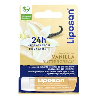 LIPOSAN | Lip Balm Vanilla Buttercream με Βούτυρο Καριτέ 4.8g