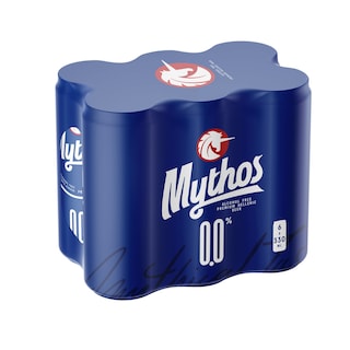 MYTHOS | Μπύρα 0.0% Χωρίς Αλκοόλ Κουτί 6x330ml