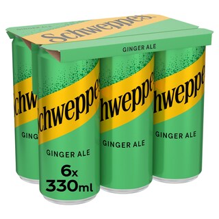 SCHWEPPES | Αναψυκτικό Ginger Ale Κουτί 6x330ml