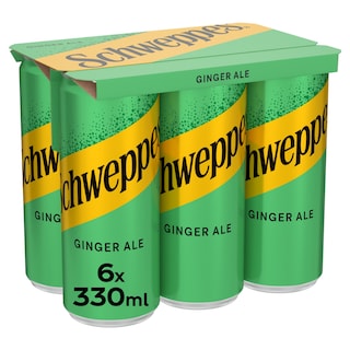 SCHWEPPES | Αναψυκτικό Ginger Ale Κουτί 6x330ml