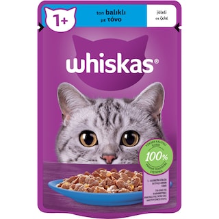 WHISKAS | Γατοτροφή Τόνος σε Ζελέ 85g