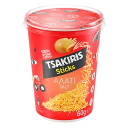 ΤΣΑΚΙΡΗΣ | Sticks Cup Αλάτι 60g