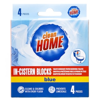 CLEAN HOME | Καθαριστικό Μπλοκ για Καζανάκι Φρεσκάδα Ωκεανού 4x50g