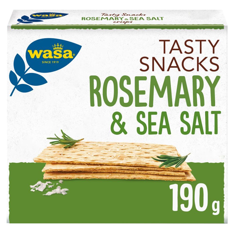 WASA Φρυγανιές Delicate Crisp Δενδρολίβανο & Αλάτι 190gr