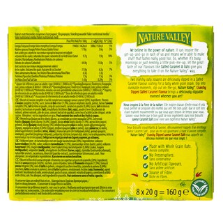 NATURE VALLEY | Μπάρες Δημητριακών Crunchy Dipped Salted Caramel 8x20g