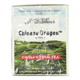 MANDRAS | ΤΣΑΪ ΠΡΑΣΙΝΟ CH.DRAGON 15 ΦΑΚΕΛΑ