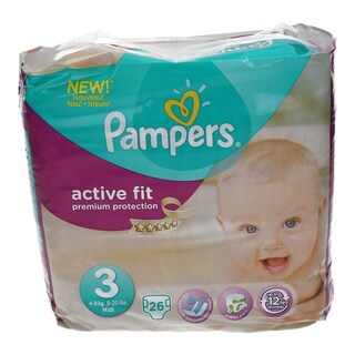 PAMPERS | ACTIVE FIT | ACTIVE FIT MIDI 26PCS