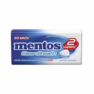 MENTOS | Καραμέλες Clean Breath Peppermint 35g
