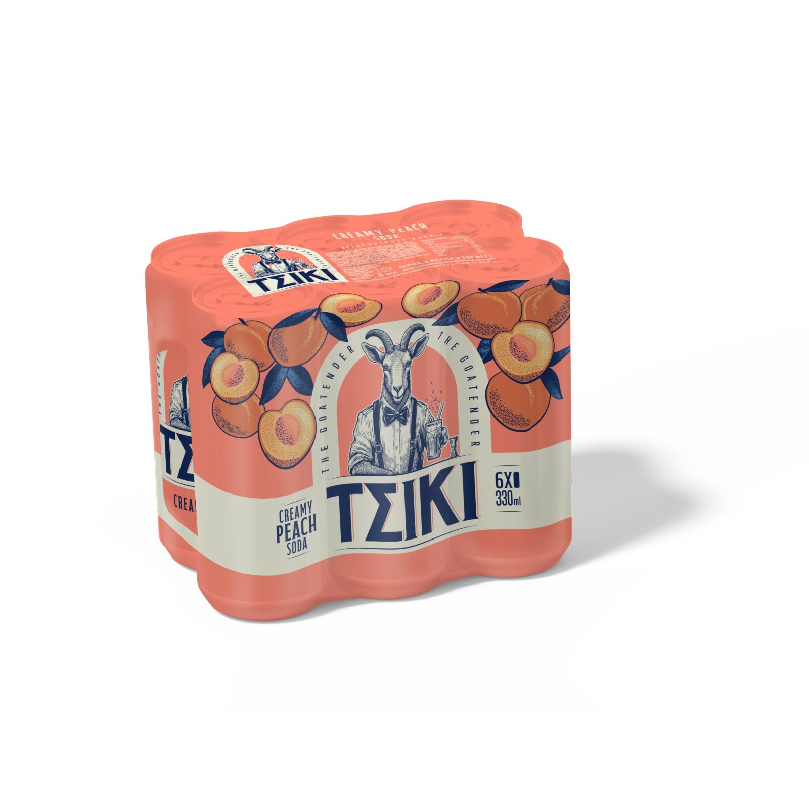 Σόδα Ροδάκινο Κουτί 6x330ml