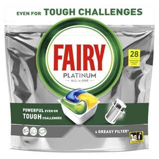 FAIRY | Κάψουλες Πλυντηρίου Πιάτων Platinum Λεμόνι 28 Τεμάχια