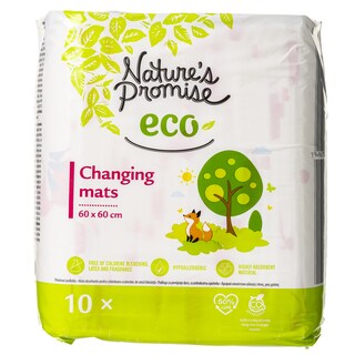 NATURE'S PROMISE | Υποσέντονα Βρεφικά Αλλαγής Πάνας 60x60cm 10 Τεμάχια