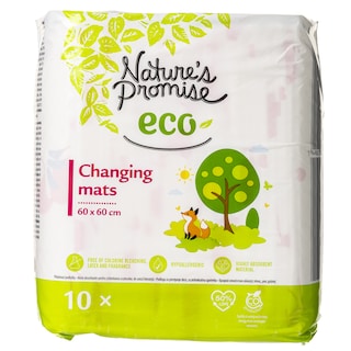 NATURE'S PROMISE | Υποσέντονα Βρεφικά Αλλαγής Πάνας 60x60cm 10 Τεμάχια