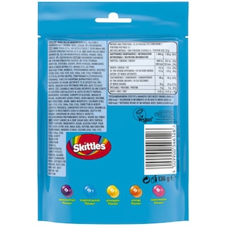 SKITTLES | Καραμέλες Τροπικών Φρούτων 136g