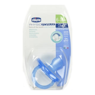 CHICCO | Πιπίλα PhysioForma Soft Σιέλ 6-16m 1 Τεμάχιο