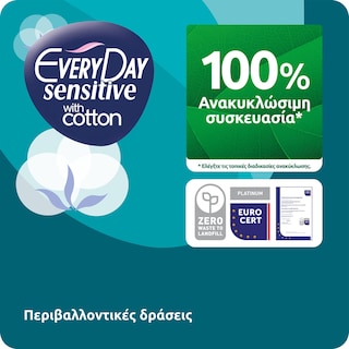 EVERY DAY | Σερβιέτες Ultra Plus Sensitive  Normal 18 Τεμάχια