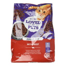 LOVED BY PETS | Γατοτροφή Βοδινό 1.4kg