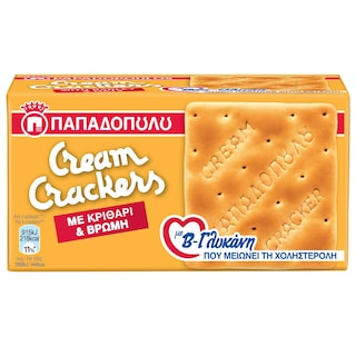 ΠΑΠΑΔΟΠΟΥΛΟΥ | Crackers Barley & Oat Beta Glucan 185g