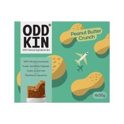 ODDKIN | Μπάρα Χουρμά Πρωτεΐνης Φυστικοβούτυρο 4x35g