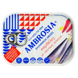 ΑΜΒΡΟΣΙΑ | Σαρδέλες με Καυτερή Πιπεριά 75g