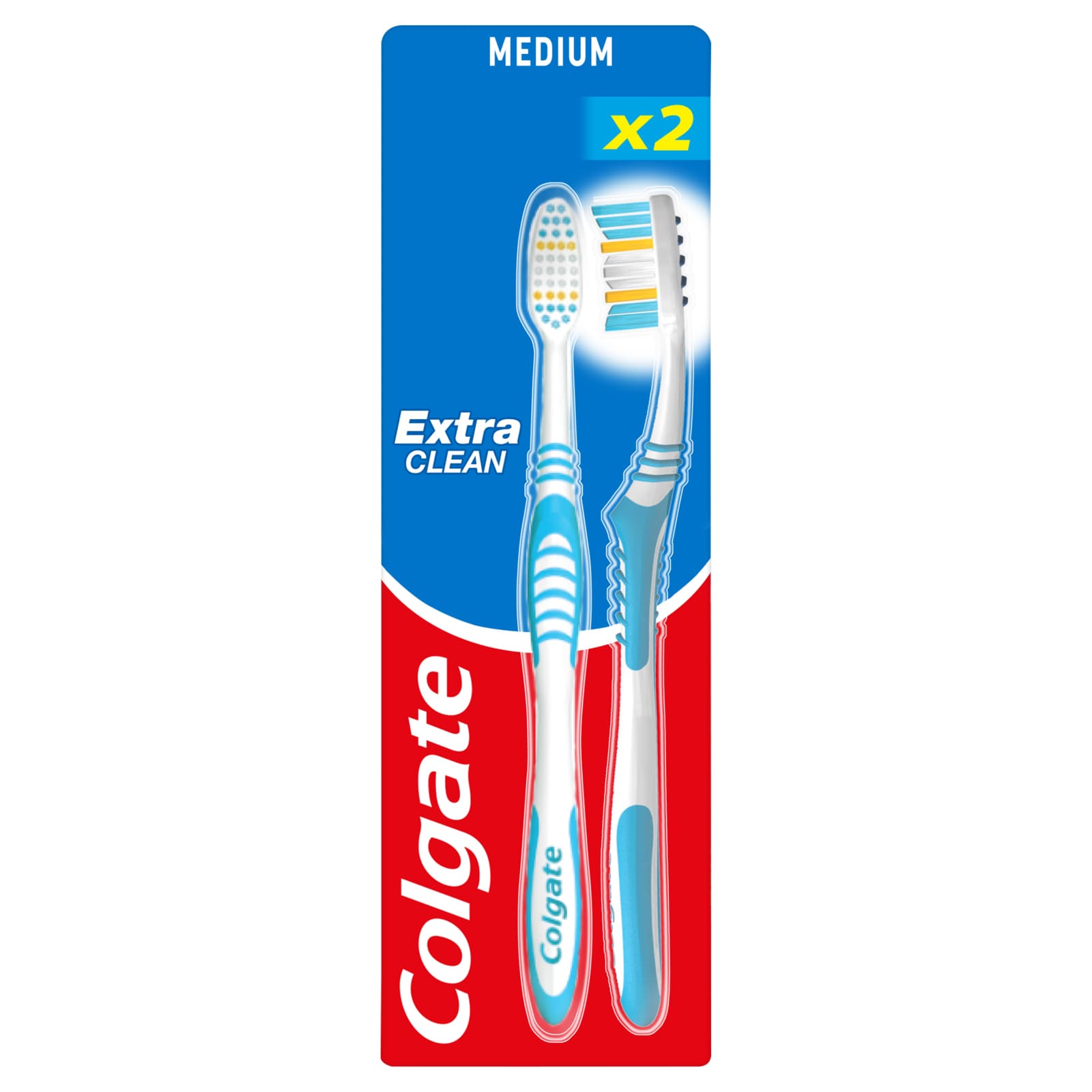 Οδοντόβουρτσα Extra Clean Μέτρια 2 Τεμάχια ΤΙΜΗ ΣΟΚ